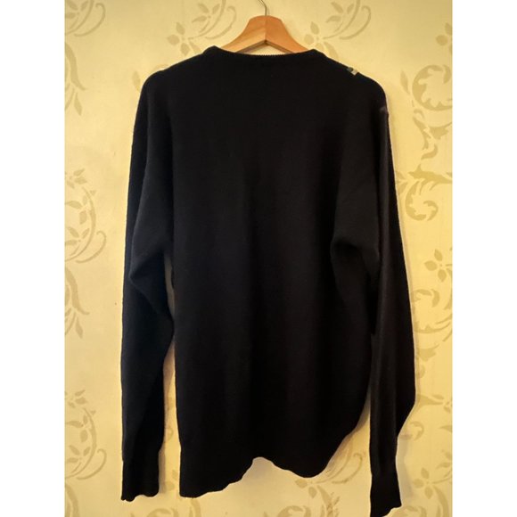 Men's Large Scotland Balmore 100% Pure Cashmere Braided Sweater - Picture 4 of 4